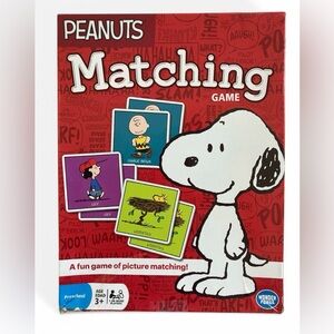 Peanuts Picture Matching Game Snoopy Wonder Forge 2015 - 70 Cards INCOMPLETE.